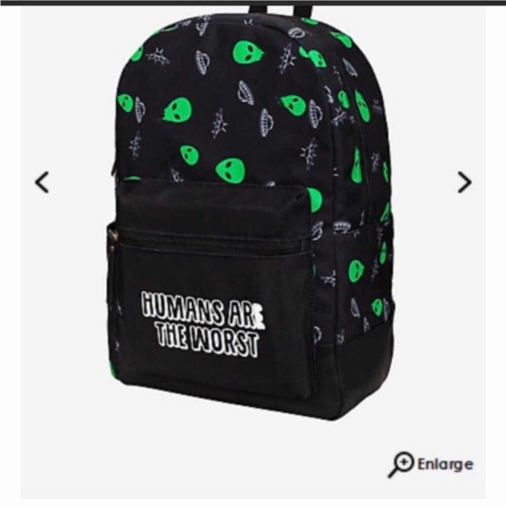 Aliens, UFO, spaceships backpack